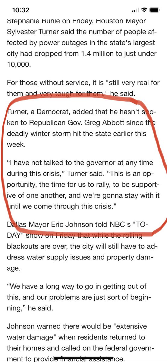 TheFraserWill's tweet photo. @SylvesterTurner and @GovAbbott neither of you are my favorite people but I find it incredible that you haven’t spoken during this unprecedented weather event and unfolding humanitarian crisis. For the good of all Texans, our differences are less important than our similarities https://t.co/96rMy1mPOG