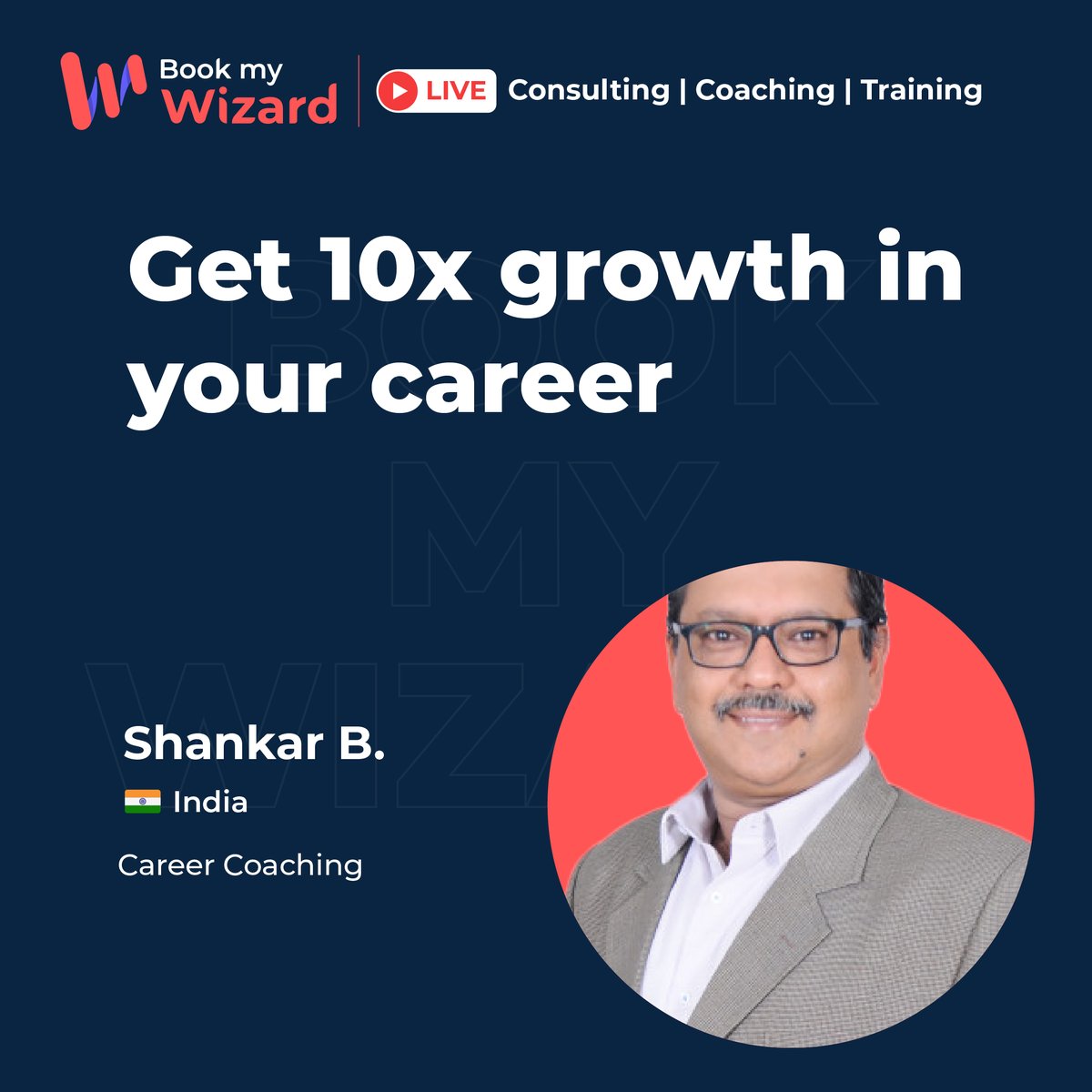 Meet Shankar, a proficient career coach who ensures to select a career that will lead you towards success. 
Reach out to him at cutt.ly/dleSmTl &amp; get a  personalized session free.

#careercoaching #careercoach #counselling #mentoring #digitalcoach #knowledge #bookmywizard