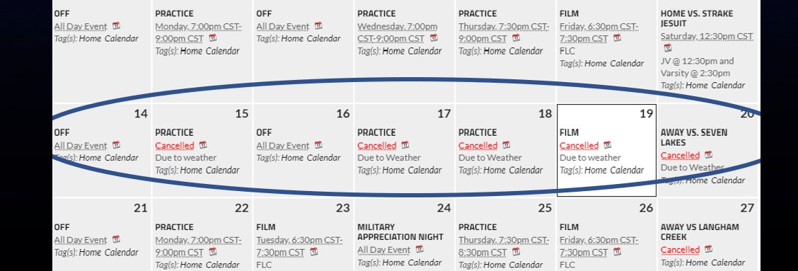 A week without LAX is like a week without sunshine (and power and water).  Look forward to seeing everyone back to normal next week!  Stay safe LAX family.
