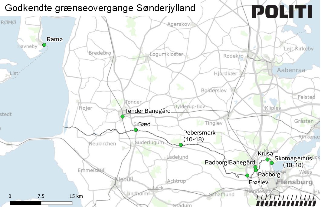 Fra midnat bliver grænsekontrollen ved den dansk-tyske landegrænse intensiveret for at imødegå stigende smitte med #covid19dk i Flensborg-området #ukavest #politidk
https://t.co/6fkbxtbvmo https://t.co/HCFYsnVzUa