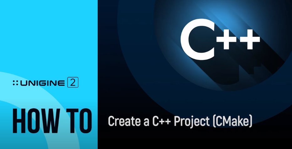Unigine's tweet image. In today's “How To” video, watch how a UNIGINE-based application can be implemented by means of pure C++, using CMake to build it: youtu.be/MFcID2bC4AE
#unigine #howto #uniginetutorial #tutorial