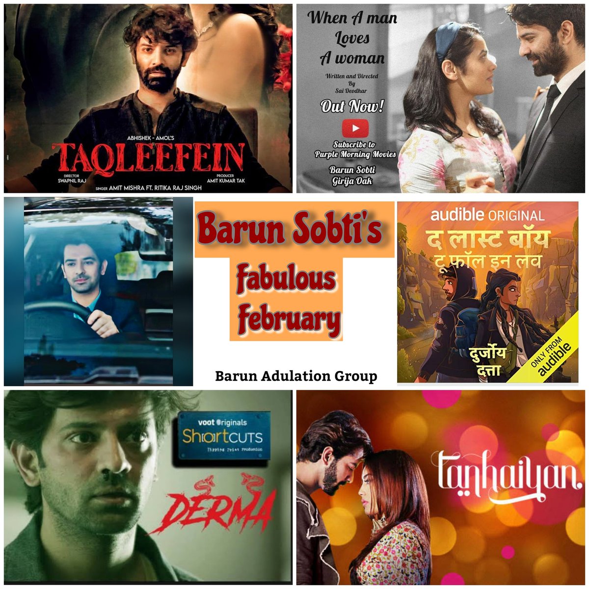 BarunAdulatnGrp's tweet photo. Sometimes right things just happen.  This is very much true when it comes to @BarunSobtiSays and the month of February!!! 

We have till date got 6 projects of Barun in February 🔥🔥👏👏👏

Wishing for more good luck and success to Barun 😘😘🤗🤗 https://t.co/yrtNXHvmSm
