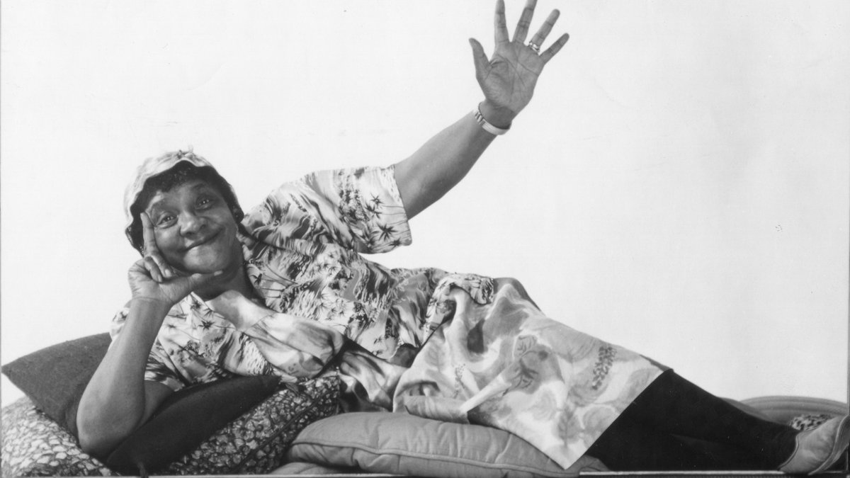 CSWGSRice's tweet image. #BlackHistoryMonth Loretta Mary Aiken, aka Moms Mabley, was a figure in the #Black #vaudville scene before transitioning to the world of #standupcomedy. In the 1920's, she began openly identifying as a #lesbian. Her stage name 'Moms' allowed her to tackle controversial topics.
