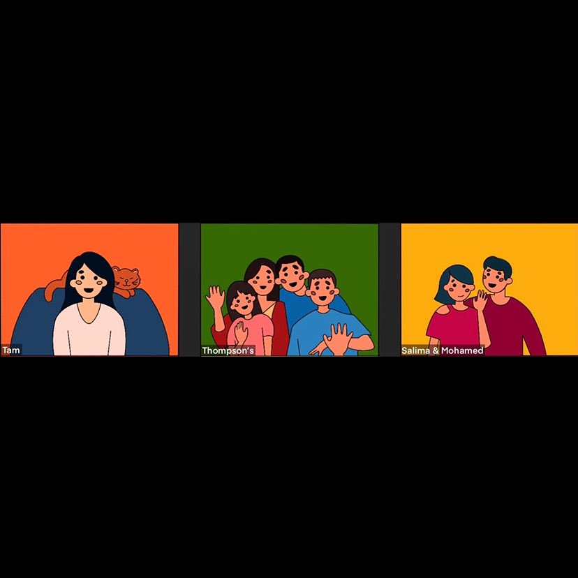 ‼️Sneak Peak‼️

Who else has been catching up with family and friends over Zoom? The Thompsons, Tam, and Salima &amp; Mohamed have been too!
Come back next Friday to find out more! 

#zoom #liverpool #northwest #merseyside #animation #community #communitydrama #appliedtheatre