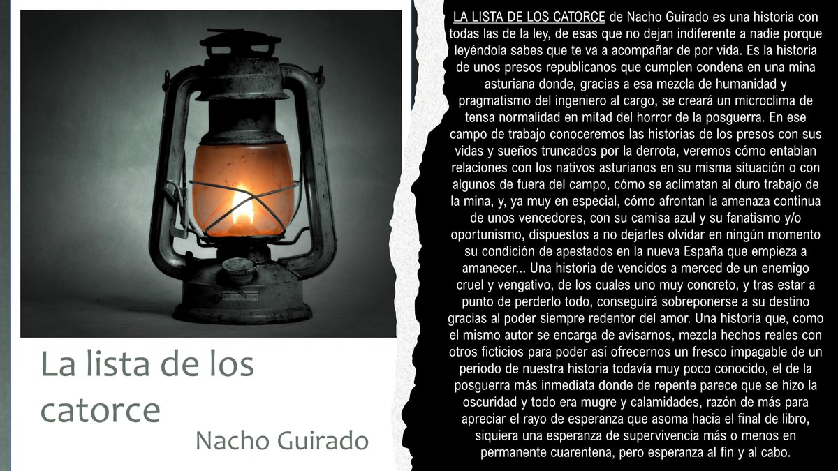 La lista de los catorce, de Nacho Guirado.
Crítica del libro realizada por Txema Arinas, al que no le podemos estár más agradecidos por su lectura y su consideración hacía la obra.
<a href="/nacho_guirado/">Nacho Guirado</a> 
<a href="/TxemaArinas/">Txema Arinas</a>