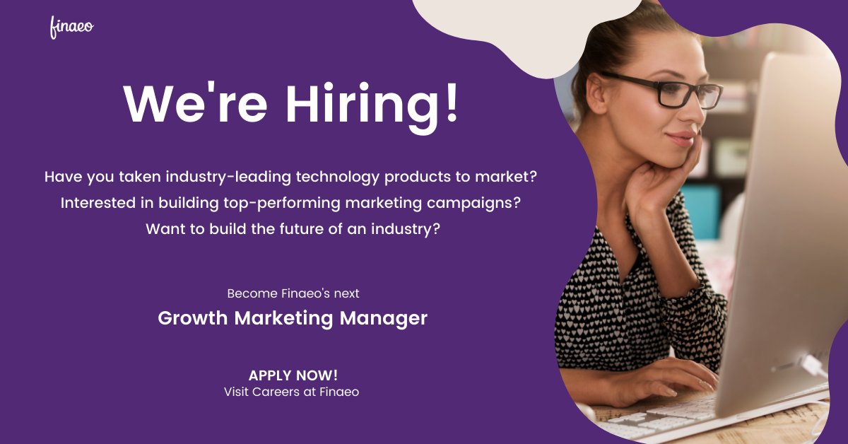 Finaeo (@finaeohq) on Twitter photo Are you Finaeo’s next Growth Marketing Manager? If you or anyone you know is interested in leveraging analytics to drive successful marketing campaigns check out the Job Description to learn more about the role - No Recruiters: finaeo.bamboohr.com/jobs/view.php?…
#hiring #Marketing #fintech Are you Finaeo’s next Growth Marketing Manager? If you or anyone you know is interested in leveraging analytics to drive successful marketing campaigns check out the Job Description to learn more about the role - No Recruiters: finaeo.bamboohr.com/jobs/view.php?…
#hiring #Marketing #fintech
