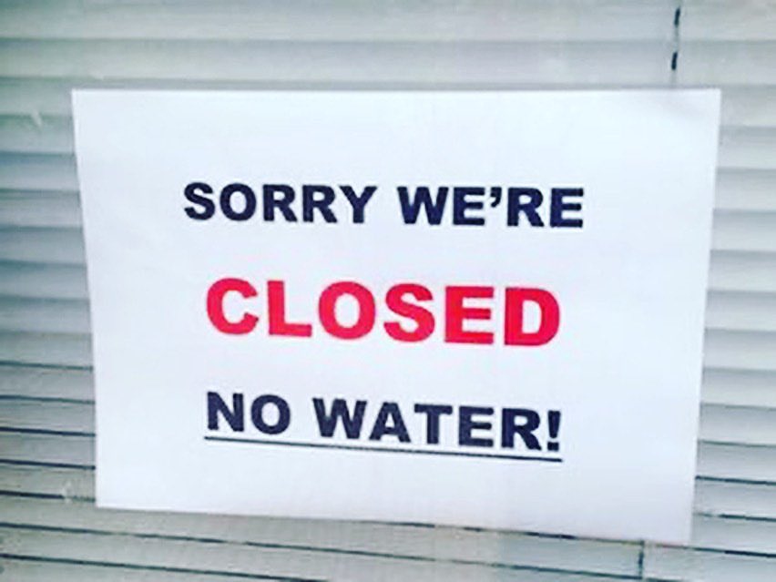 We are temporarily closed, until the boil water notice is lifted. We apologize for the inconvenience. #blackholelovesyou #staywarm #staysafe #staystrong