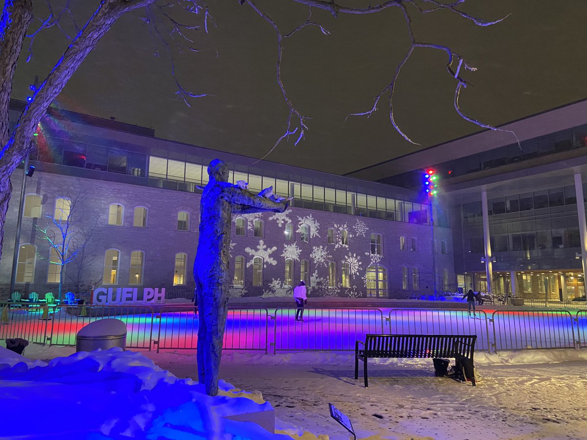 Can we just take a moment to recognize and enjoy some of the awesome lighting projects around our city?! Awesome and safe outdoor experience are where it’s at, #Guelph 

#exploreguelph #glowguelph #guelphaglow <a href="/Caitlovesguelph/">Cait</a>