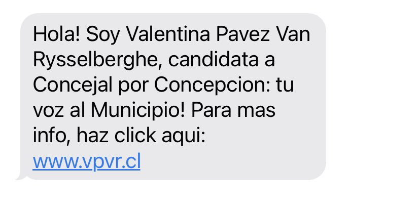 La pariente de la senadora regional “borrachilla” consiguió mi número para hacer campaña 🤬🖕Ya tú sa’es @ServelChile   #privacidadedatos #Concepcion