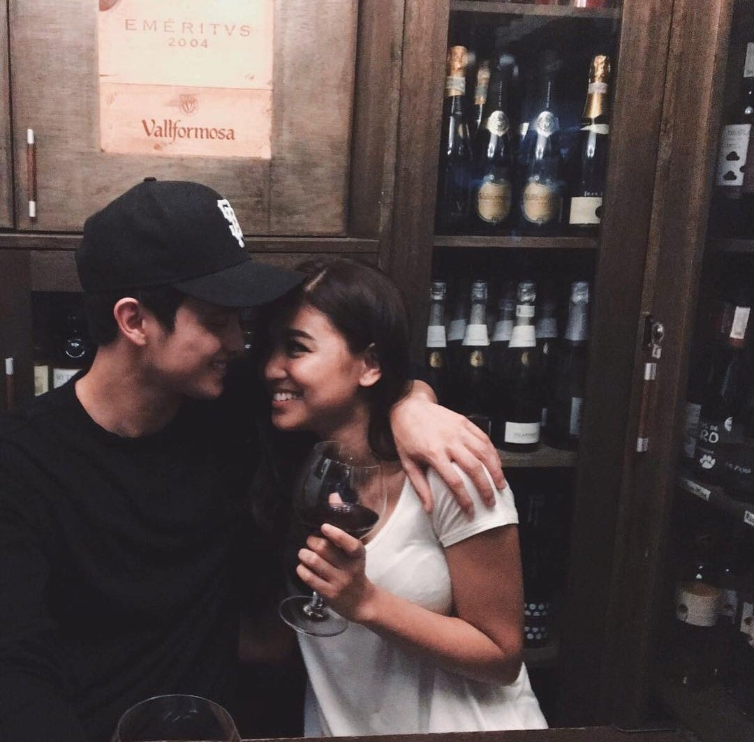 JD: they went out on a date after work and it was where they said their first "I love you" to each other. it was after their trip in Lake Tahoe. they admitted and posted the picture after going public.HK: um, need i say more? wbk.