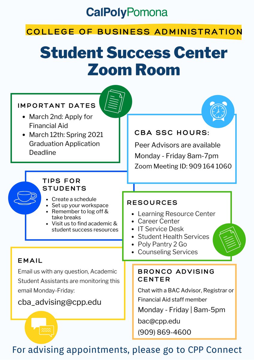 CPP CBA Student Success Center tweet media