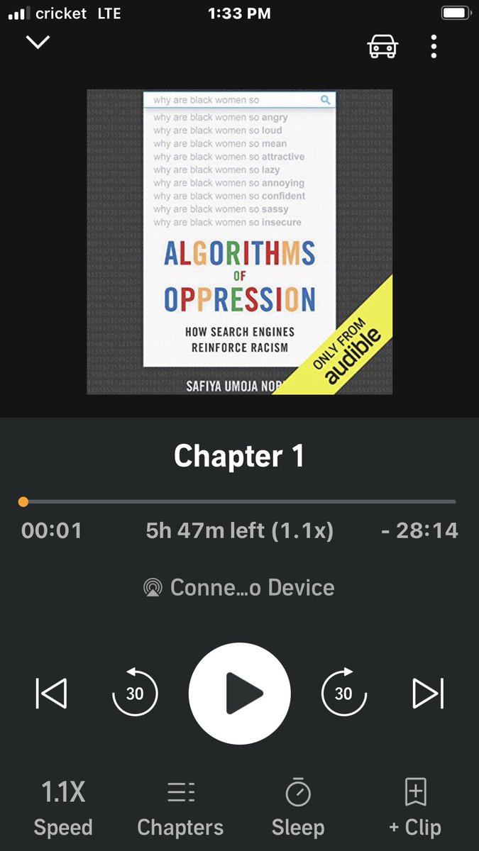 Brockingtons's tweet image. #NowListening #AlgorithmsOfOppression