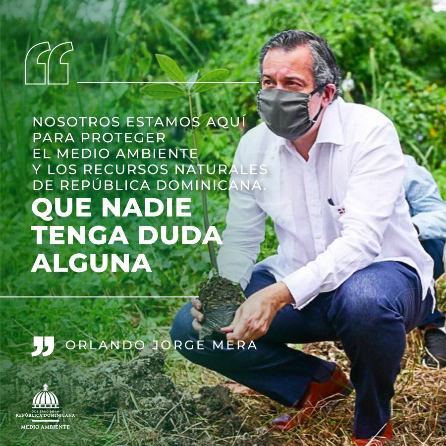 Orlando Jorge Mera on Twitter: "Mi convicción y mi responsabilidad siempre  es y será: protección del medio ambiente y recursos naturales. Que nadie  tenga duda alguna. https://t.co/e1V6nhzSWo" / Twitter