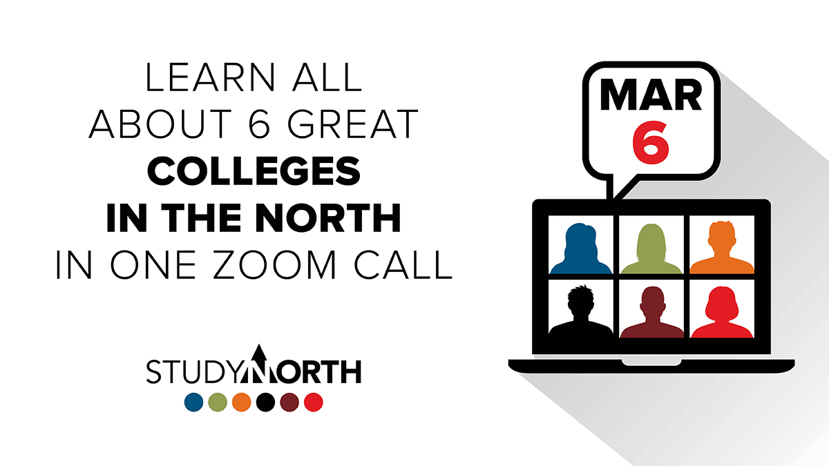 StudyNorth's tweet image. We are back in a big way! 6 Colleges, 1 virtual session. Join us on Saturday March 6th from 1-3 PM via zoom and learn about the six Northern Ontario colleges. 

Sign up today at studynorth.ca/goes-virtual/.

#StudyNorth #NorthernON #Education #VirtualSession