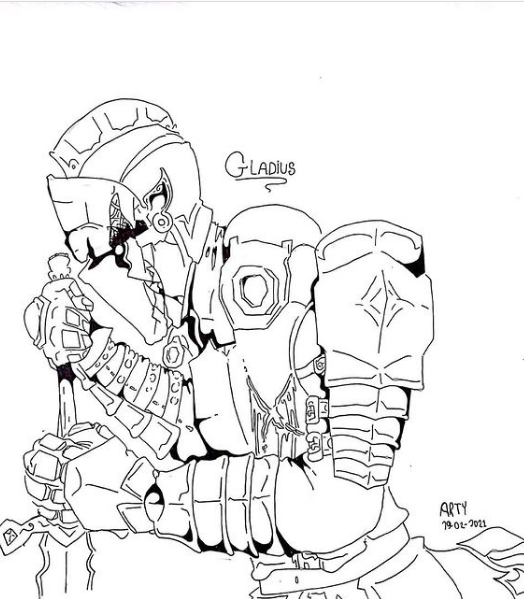 Arty was kind enough to draw Gladio, from Rogue Masters!
Pretty amazing, don't you think!?