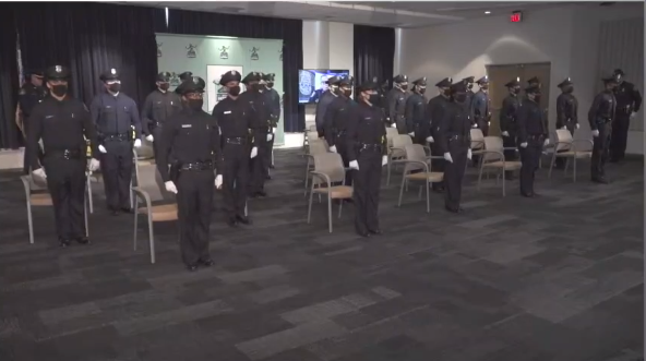 detroitpolice's tweet image. Today, during a virtual ceremony, the @detroitpolice  welcomed 26 new sworn Officers from Academy Class 2021-B. Congratulations to the newest Detroit Police Officers. #ProtectAndServe #OurCommunity