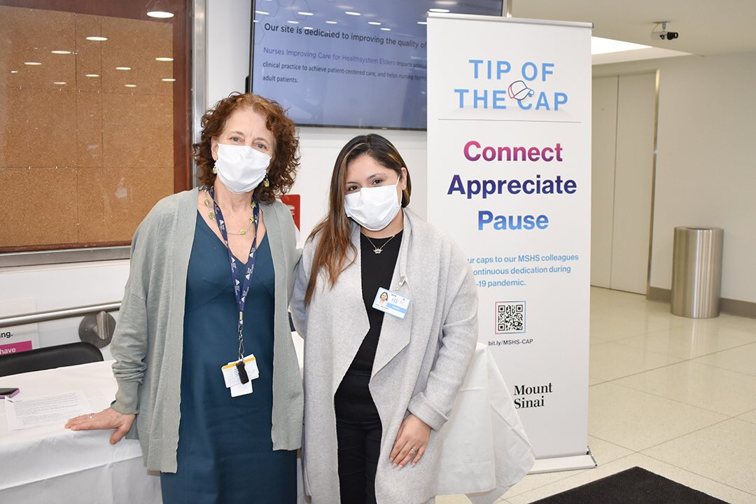 MSMorningside's tweet photo. Tip of the CAP is just one of many ways that Mount Sinai Morningside and the Mount Sinai Health System are showing their gratitude for our colleagues during the COVID-19 pandemic.
 
We tip our caps to all of you!
 
#TipoftheCAP #MountSinaiCAPtip https://t.co/6Bk7dNfiRp