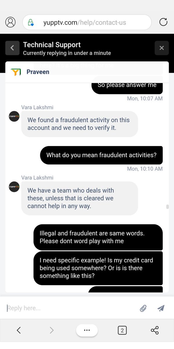 avinash5i's tweet photo. @yupptv @yupptv I DM as you said. No response. Customer service giving random response. See screenshots. Very worst support. 4 days ago said something and today they said there is no record or mentioning about this. Find screenshot. https://t.co/beE2vSNyvO