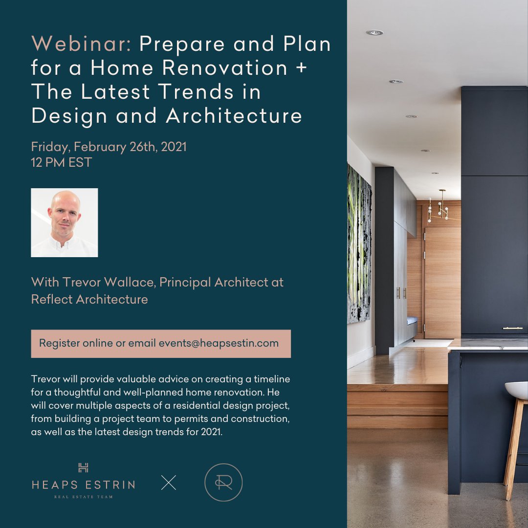 Heaps Estrin is delighted to host Trevor Wallace, Principal Architect at Reflect Architecture on Friday, February 26th, to speak at our second webinar of 2021

To learn more and register, click the link below:

zoom.us/webinar/regist…

#LiveHeapsEstrin
#Webinar