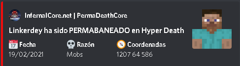 HyperdeathSMP's tweet photo. Bueno mi estimado.... Ese pescado te trajo diarrea....

@Linkerdey Ha sido Hyperbaneado.... https://t.co/oUrT6PCB5g