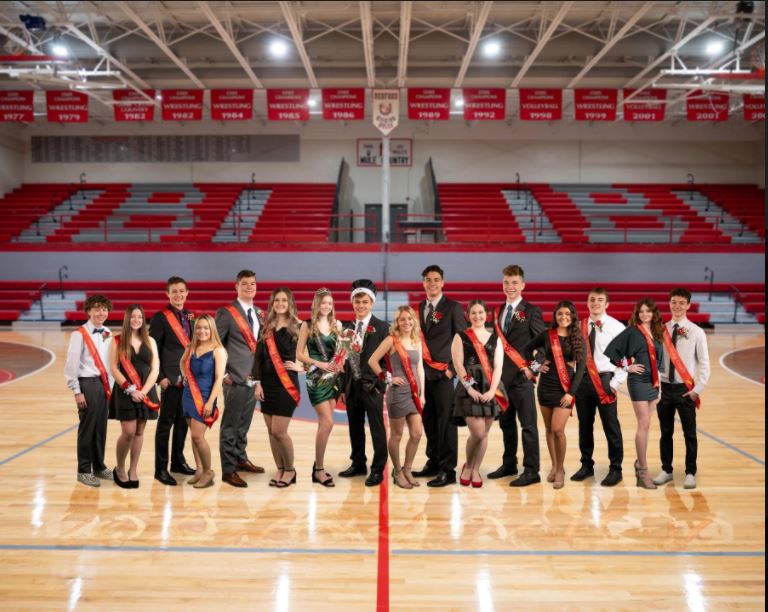 Congratulations Queen Asha Zaph &amp; King Chase Grzegorczyk &amp; the entire Homecoming Court! Special thank you to Michelle German from GSK Creations for digitally putting together this group picture! Here is the video from our crowning today! youtu.be/zzw9czorjs8