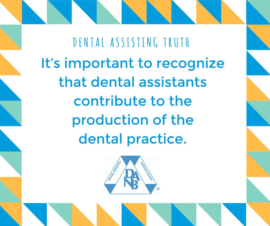 Dental assistants play a valuable role! #DANB #dentalassisting #quoteoftheday