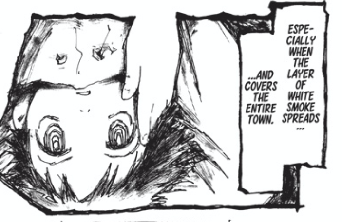 I find something aesthetically pleasing about the giant, vertical, mostly empty word balloons of translated manga. 
