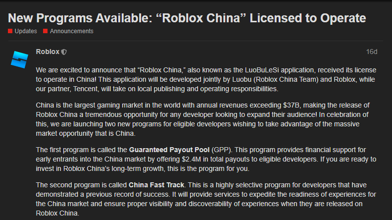 spiriteddefauIt's tweet photo. @inotivei @Roblox roblox's way of showing their support of their license to operate in china!👍 https://t.co/eBp5iIzX9T