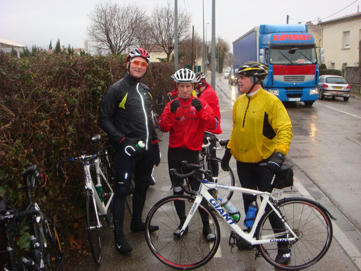 11 years ago somewhere in very wet France ⁦@DallaglioRW⁩ cycleslam