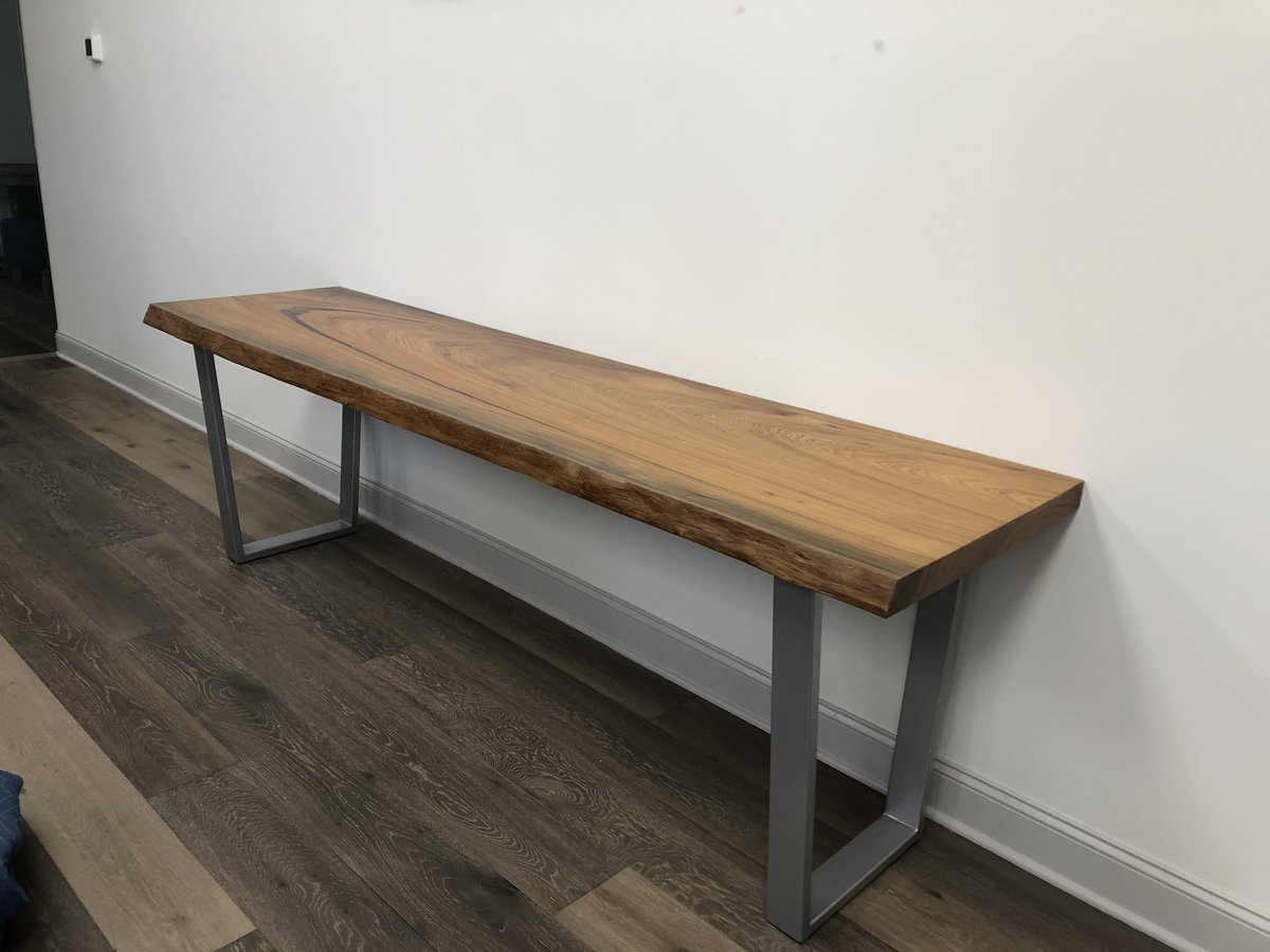 We just delivered this super cool side table to Dynamic Construction Group which is the company we built the huge 16 ft long conference table for recently.  #logging  #swamplogging #rivertable #cypress #sinkercypress #sawmill #liveedge #liveedgewood #liveedgetable #liveedgeslab