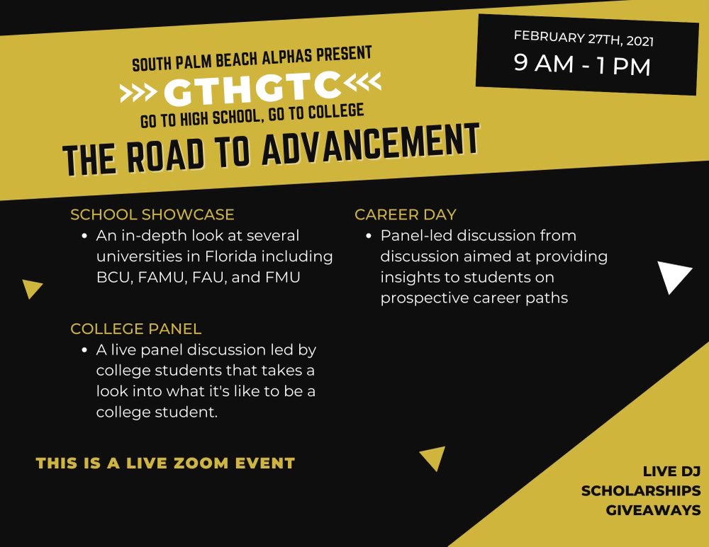 SPB_Alphas's tweet image. Here’s what to expect in our event Go To High School, Go To College!
Make sure you spread the word to African American Males in High School! We hope to see you all on February 27th @ 9AM! 

#Mentorship
#AlphaPhiAlpha
#GoToHighSchoolGoToCollege

eventbrite.com/e/go-to-high-s…