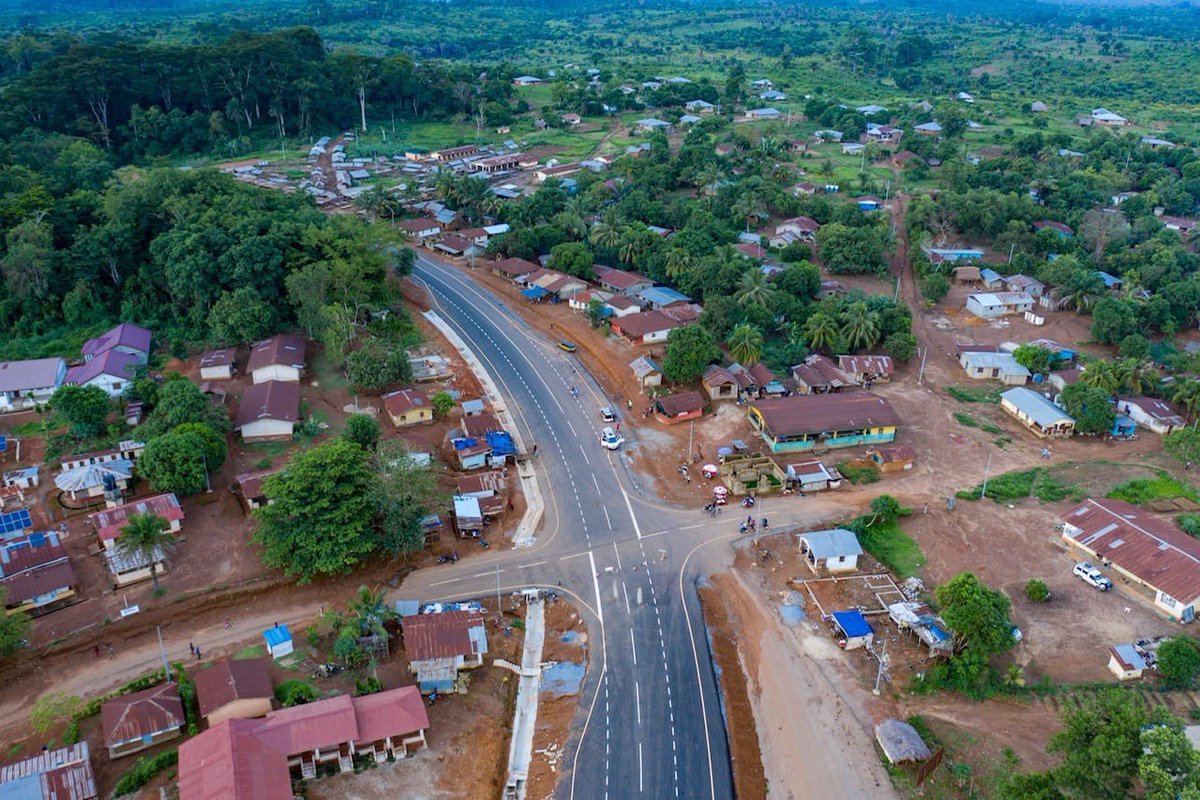 Bandajuma to Liberia Road: We are getting there! About 80% of 100km completed. What a difference! For Salone and the people along the 4,500km Trans-West African Coastal Highway from Nouakchott to Lagos. How it was - how it is... 🇪🇺 and 🇸🇱: #ConnectingPeopleConnectingPlaces