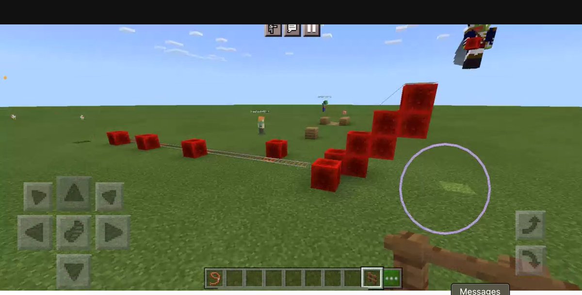 MsJanesScience's tweet photo. Here was the view on one Physics 2204 Breakout room today. We're exploring Laws of Conservation of Energy in @Minecraft and @PlayCraftLearn . I'm going to learn along with the students as I'm far from an expert. Exciting times! #NLESDVirtualTips #ITeachPhysics https://t.co/XQCmpMpLQl