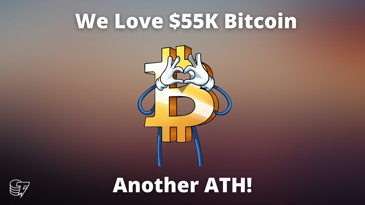 Did you blink? Bitcoin just smashed $55K. Yes, right after obliterating the  $1 trillion market cap. Welcome to the new normal.