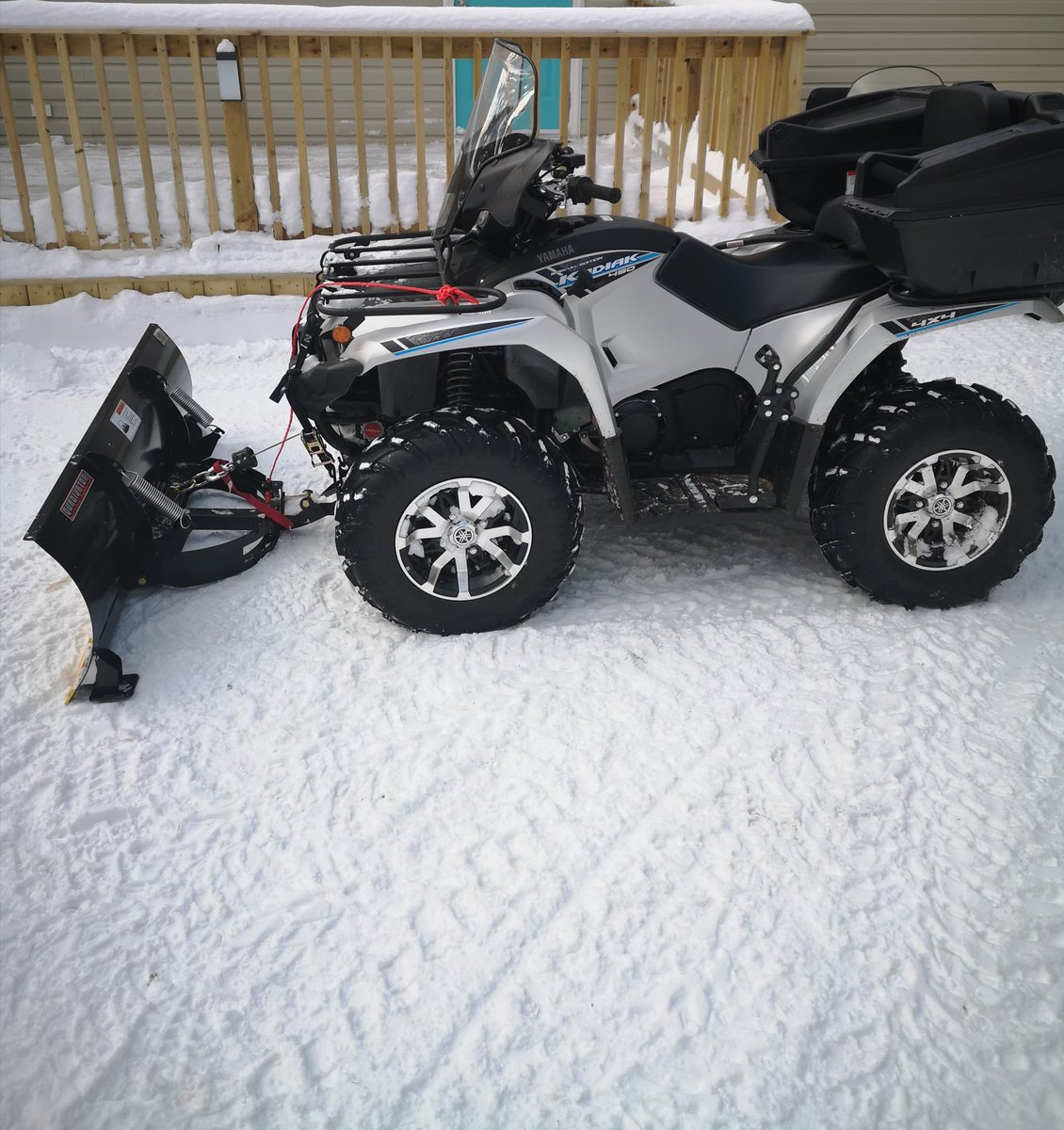quadivator_nl's tweet photo. This 2020 Yamaha Kodiak 450 is showing off its new Quadivator 60” blade. #nlwx #nlsnow https://t.co/ZmZY6cpp76