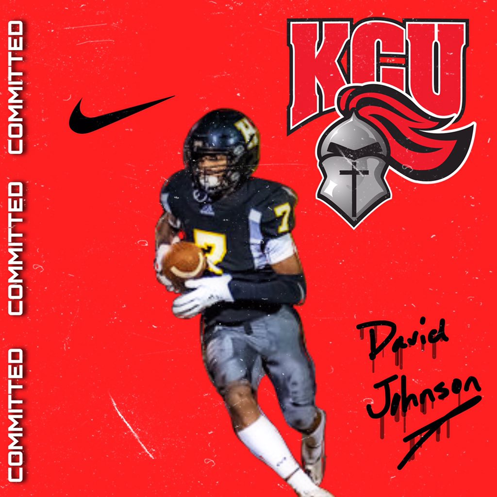 d_boogie31's tweet photo. Extremely blessed to be able to play at the next level. COMMITTED! ❤️🤍 @GoKnightsFB @CommandoFB @CoachBeattyKCU @CoachTierneyKCU @CoachMikeHarris @CSmithScout @Compete24_ @OnTopAthletics https://t.co/Xp4Hyky4iM