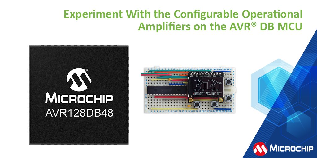 MicrochipTech's tweet photo. Create your own pocket op amp lab using the configurable op amps on our AVR® DB MCU. Check out the pocket op amp lab created by David Johnson-Davies: https://t.co/Wd7g6rSFjb. Learn about our AVR DB and purchase here: https://t.co/Nw7rdTnp7H. #avrdb #innovation #tech #engineering https://t.co/9ZEs0i3ZJo
