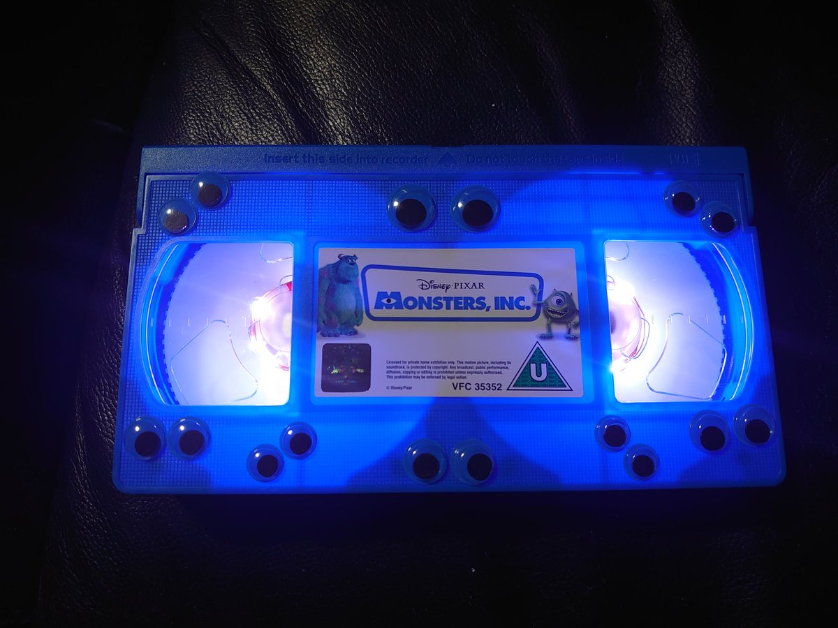 ClaresFunkWare's tweet photo. I think I have lost the plot 😂😂😂😂 thank goodness it's Friday. #friyay #monstersink #inbizhour #CraftBizParty   #googlyeyes #isitbedtime #vhs #nightlight https://t.co/A2yWgA2CUK