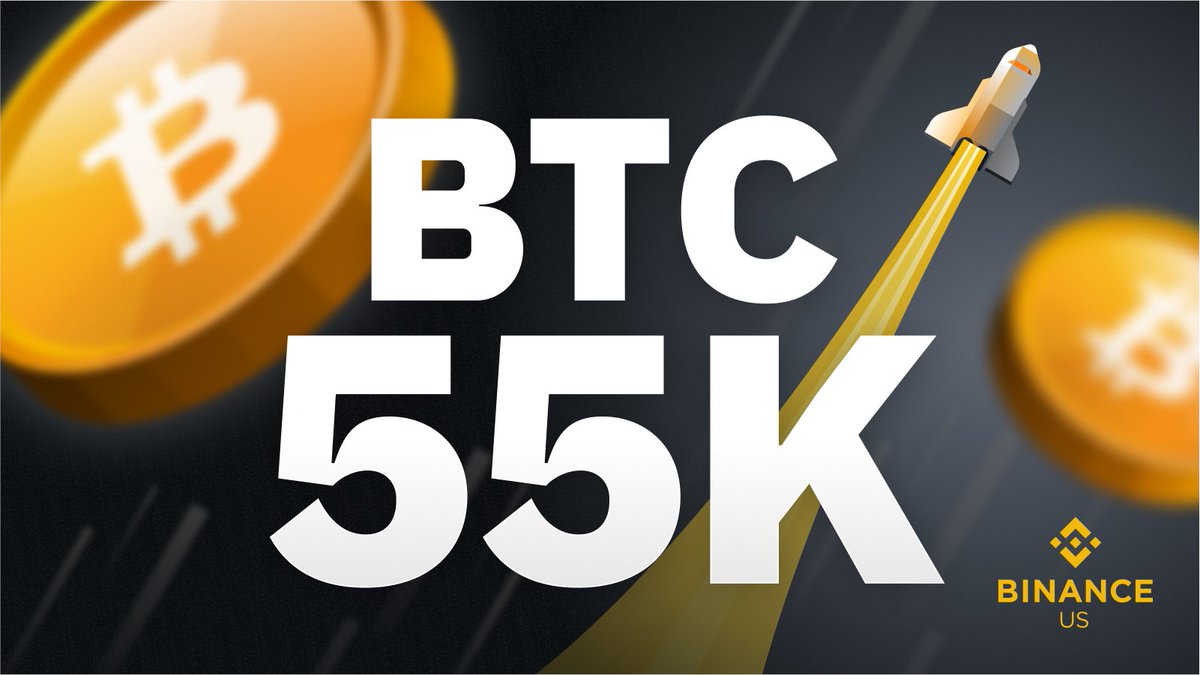 BinanceUS's tweet image. Schfifty Five!
#Bitcoin is up and so are we!
See you on Binance.US 🇺🇸