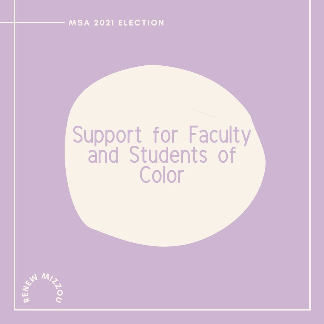 RenewMizzou's tweet photo. The second peice of our platform outlines how we plan to uplift voices of color on campus. Help us #RenewMizzou https://t.co/dXgu4l5oVj