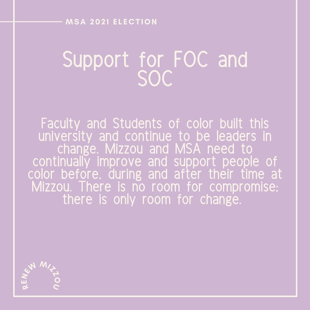 RenewMizzou's tweet photo. The second peice of our platform outlines how we plan to uplift voices of color on campus. Help us #RenewMizzou https://t.co/dXgu4l5oVj