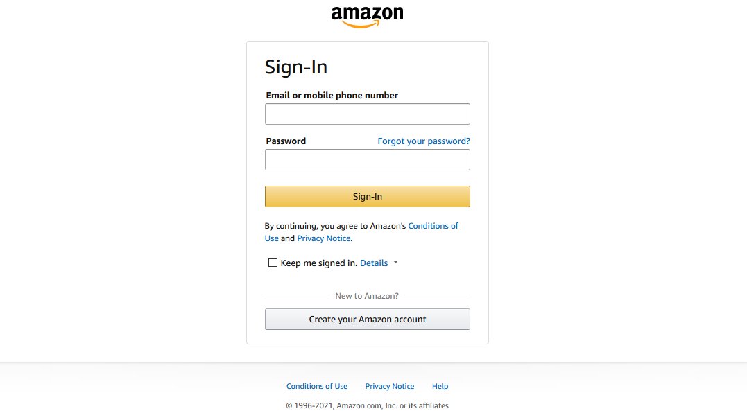 If you've never created an Amazon account, click "Create your Amazon account". Here you can enter your email and create a new password. (4/8)