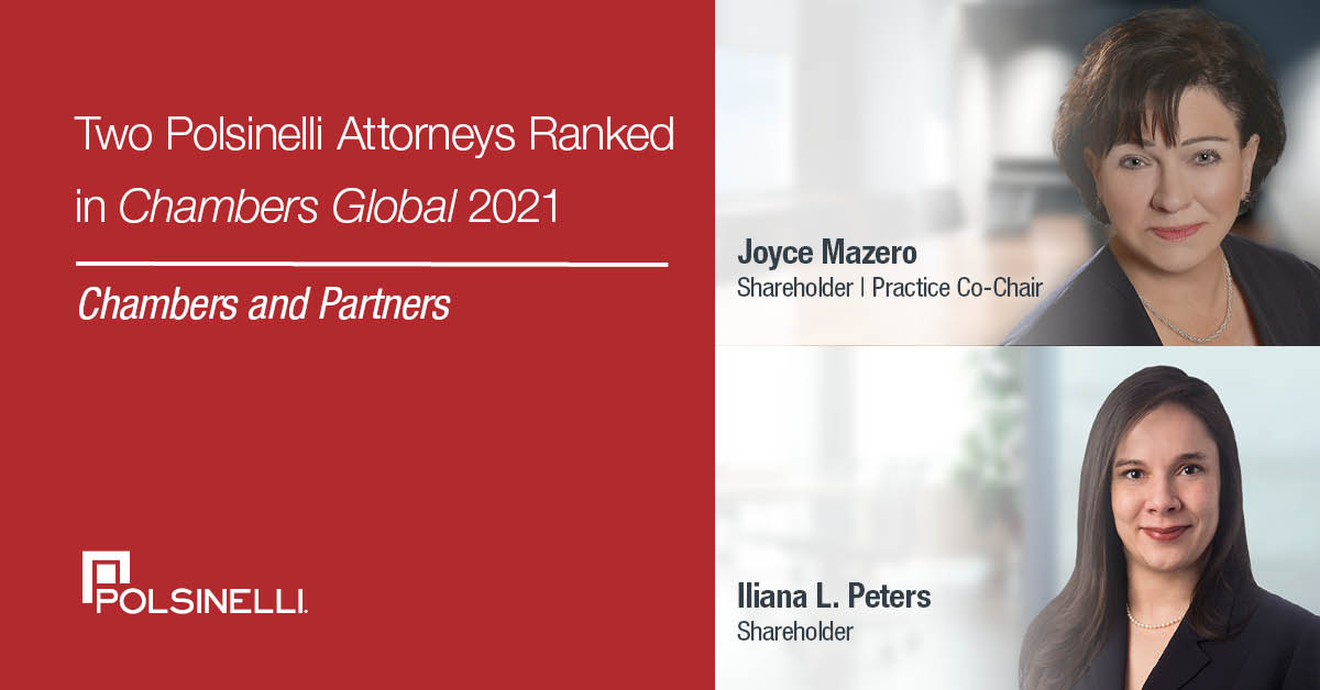 It’s our pleasure to announce that <a href="/ChambersGuides/">Chambers and Partners</a> recognized Shareholders Joyce Mazero and Iliana Peters in its 2021 Chambers Global rankings with top industry recognitions. 

Learn more: linkedin.com/feed/update/ur….

#chambersguides #chambersglobal #globallegalrankings