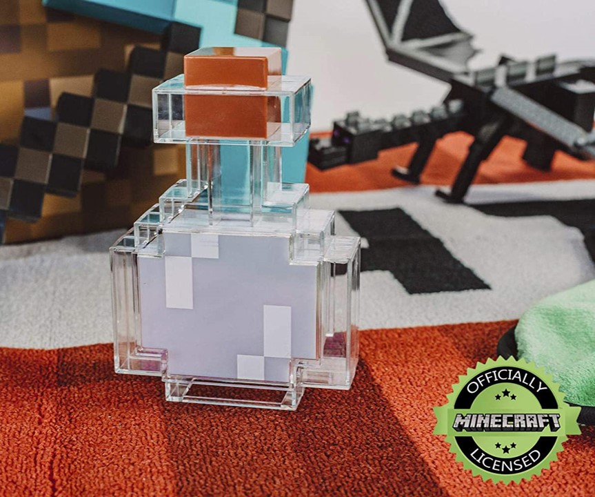 WiredForGeeks's tweet photo. With pixilated corners, this Minecraft Potion Bottle Color-Changing Lamp looks like it came right off your brewing stand in the video game
.
https://t.co/0sZAu5TEnv
.
#minecraft #potions #bottle #pixels #colorchanginglamp #desklamp #homedecor #lights #wiredforgaming #potionbottle https://t.co/YPj8Y1woNb