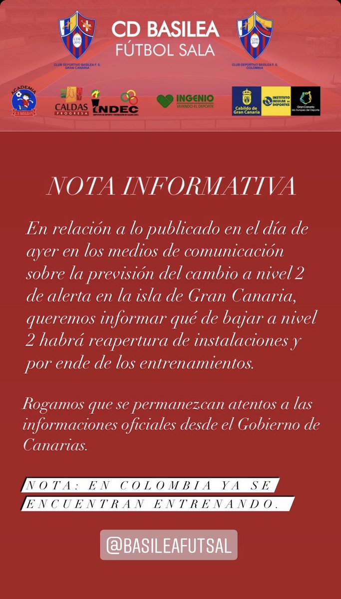 Nota informativa.