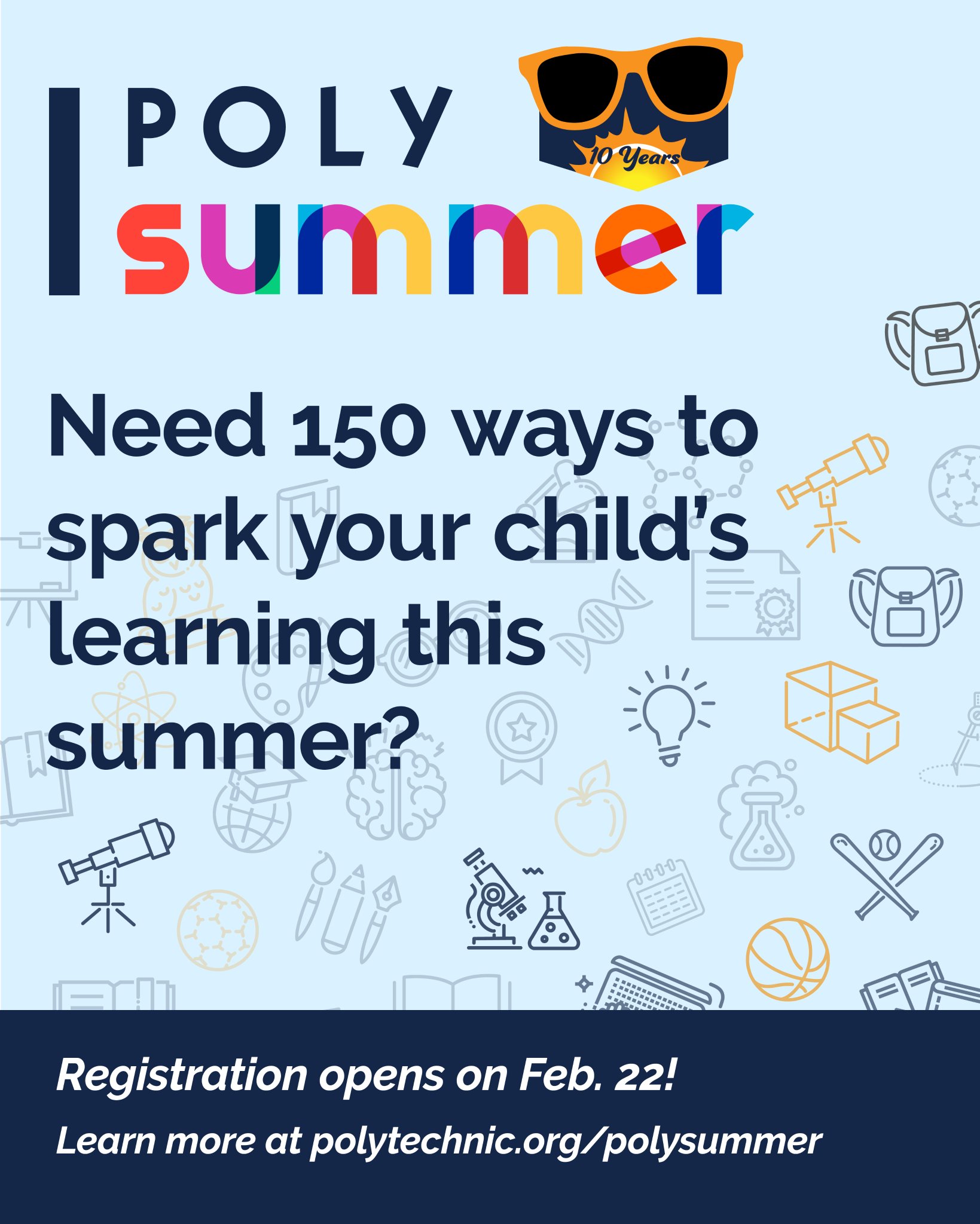 PolySummer Program on Twitter: "Registration opens on February 22 for