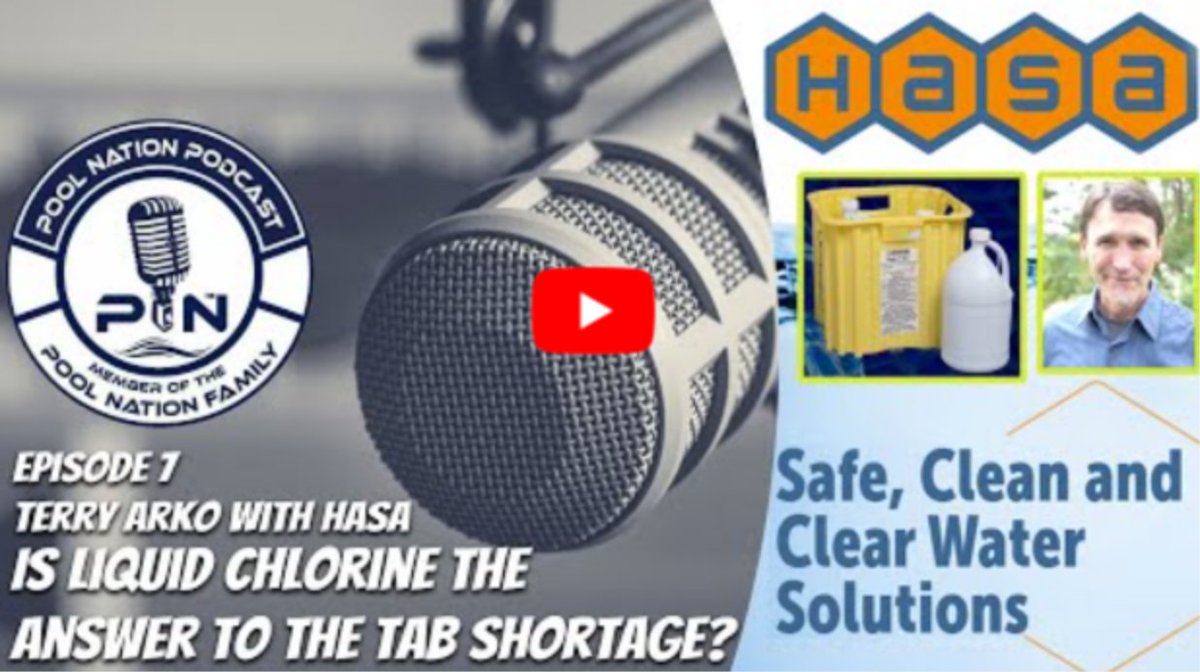 hasapoolinc's tweet image. There are big differences in types of sodium hypochlorite. This #PoolNation Podcast featuring #HASAPool water expert #TerryArko breaks it down—and discusses the advantages of each for pool cleaning and sanitization. bit.ly/3pLuczp #poolpros #poolservice