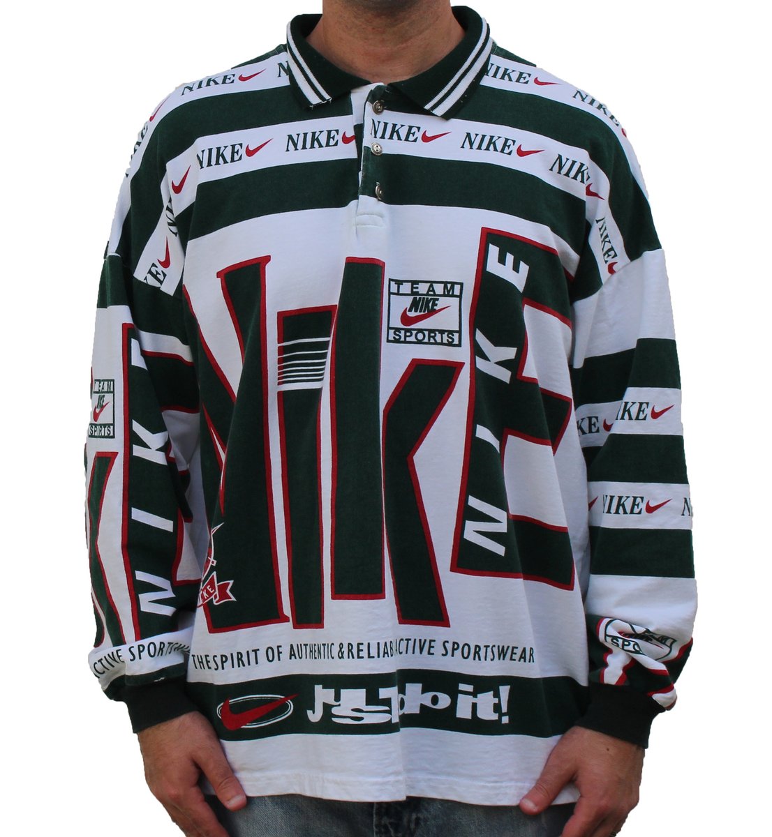 nike bootleg rugby shirt