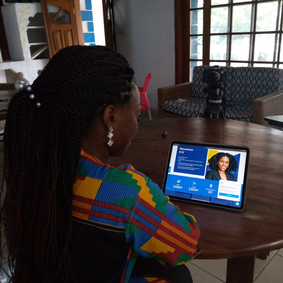 Le chatbot : "Un moyen de digitaliser pour transformer la fonction juridique".
Un chatbot juridique permet de répondre en temps réel aux questions récurrentes des utilisateurs et de proposer des contrats intelligents.
<a href="/evejusticebot/">Eve JusticeBot</a>
<a href="/SagesseMagezi/">Magezi Sagesse</a> <a href="/jr_cephas/">Kephas Jr Mukongomani</a>