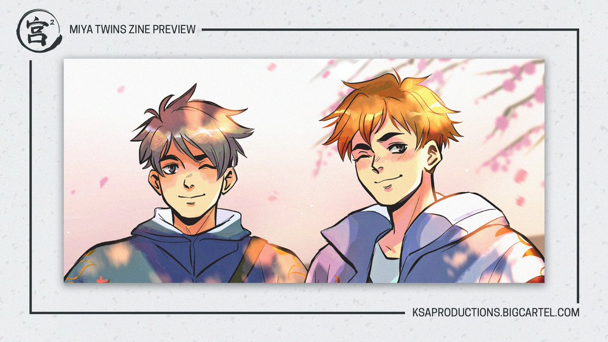 If you love the best brow bros AKA Miya Twinsies then pre-order this book at https://t.co/1BFlqKiWlJ ?‍♂️ #Haikyuu 